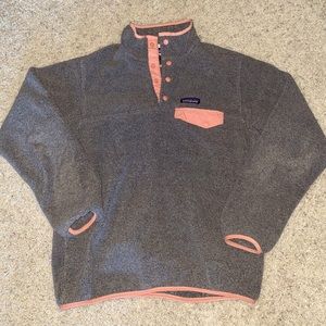 Patagonia Pullover Coral/Grey